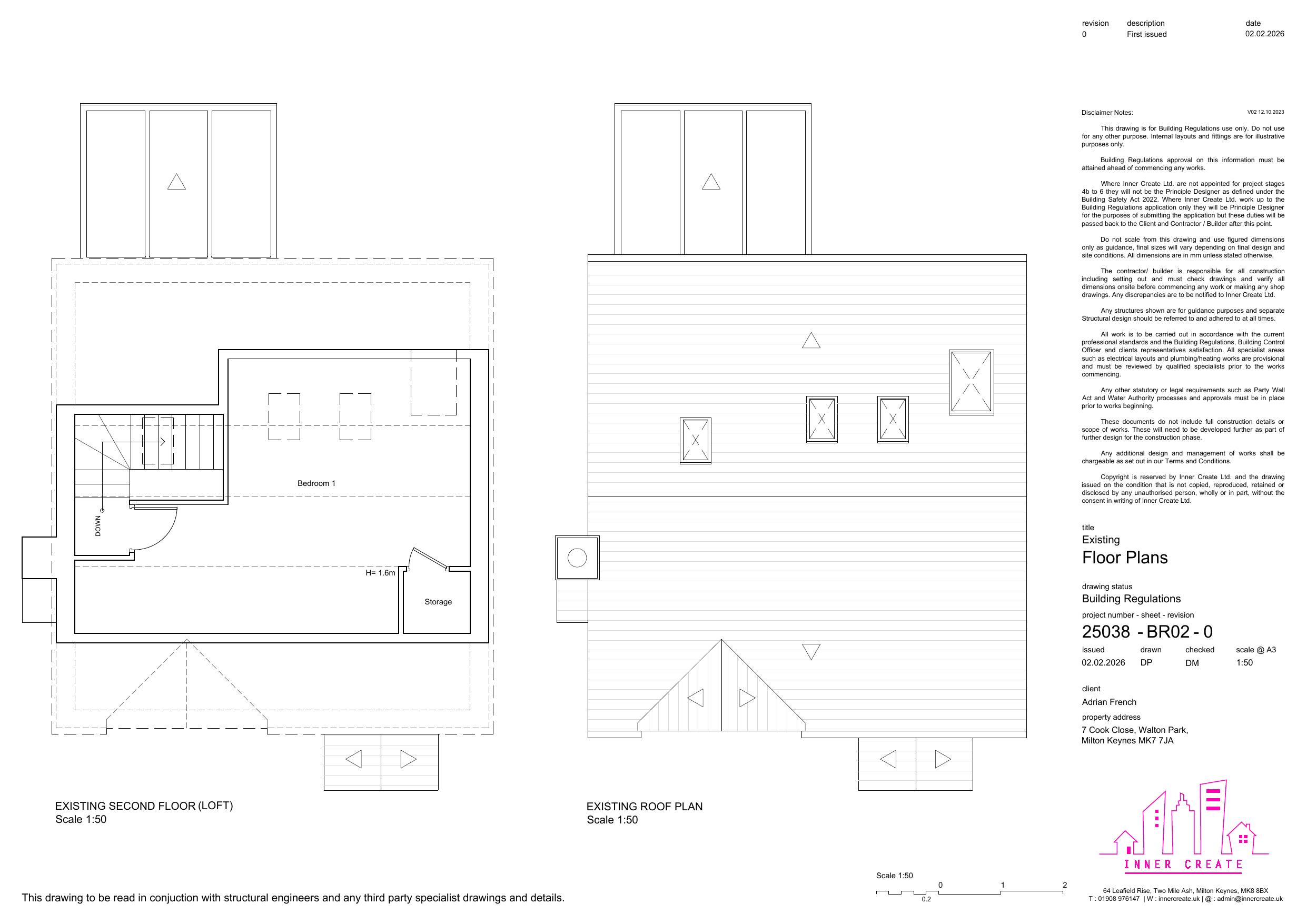 7 Cook Close Milton Keynes proposed floor plans extension layout